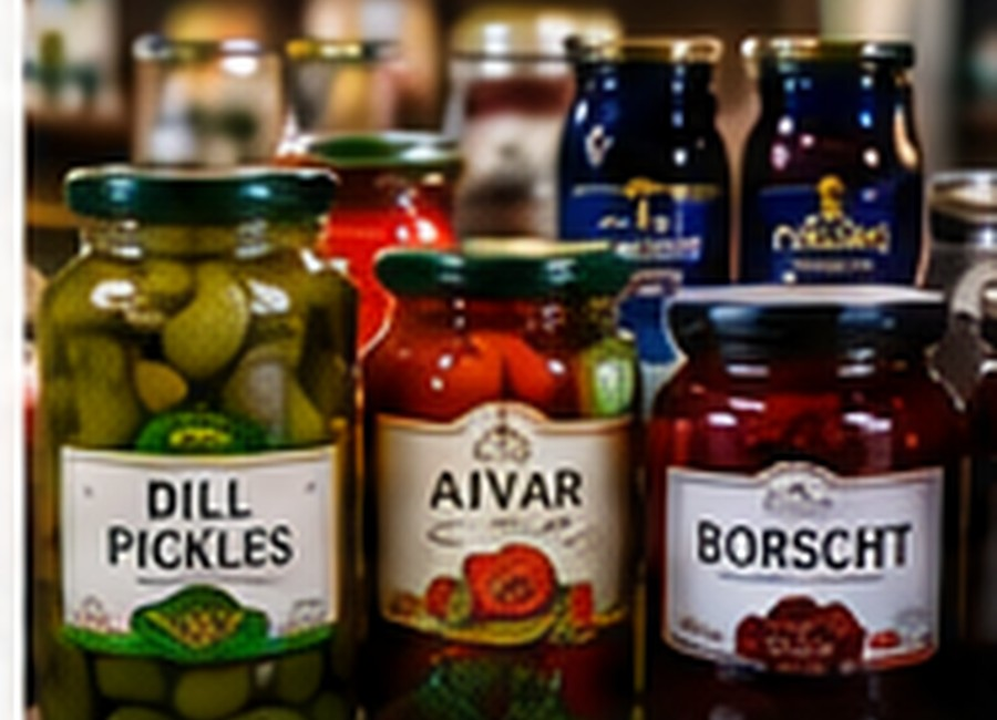 European canned and jarred foods