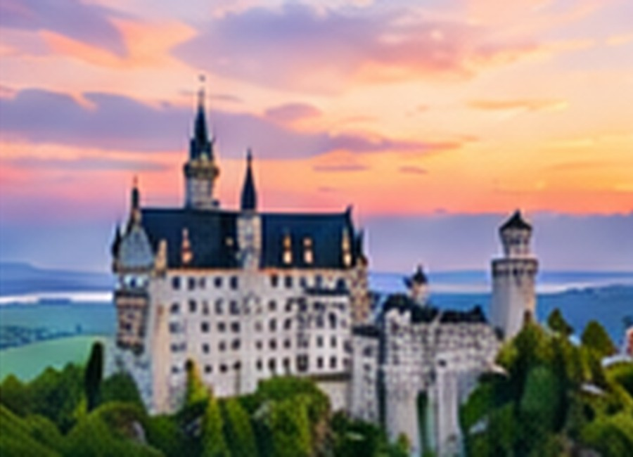German castle landscape representing Germany